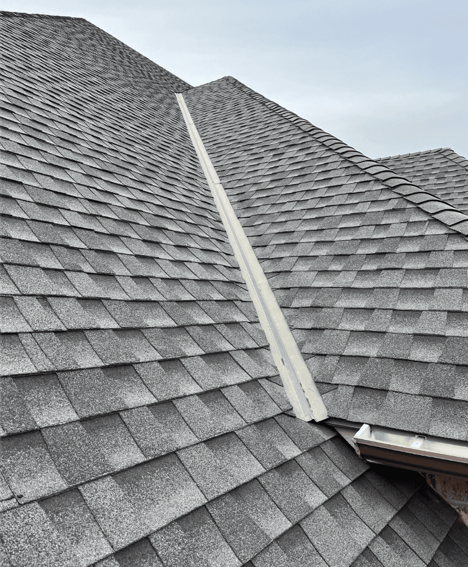 Completed gray shingle roof replacement — Shiva Strong Roofing